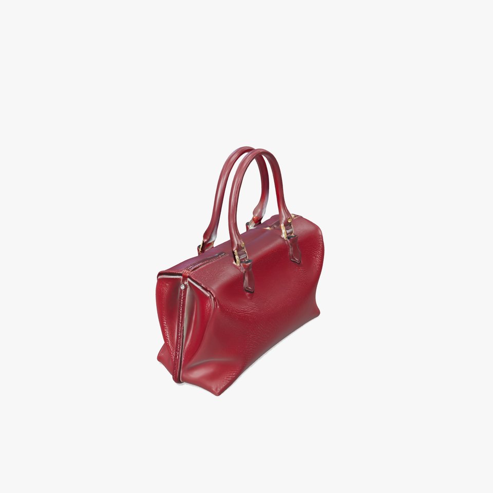 Elegant Burgundy Handbag model pack